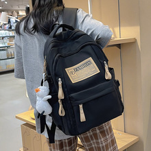 新款尼龙双肩包男女潮流高中学生书包大容量情侣校园背包一件代发