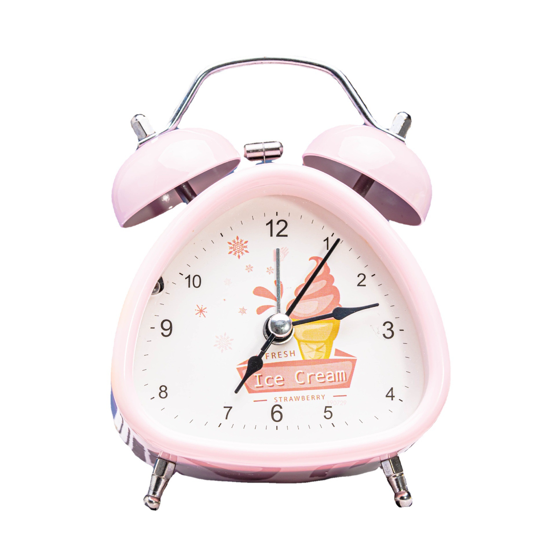 Fábrica directa triángulo de plástico creativo simple despertador decoración salón dormitorio estudiante niños despertador electrónico