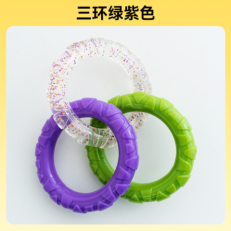 Perro, resistente a los dientes, anillo elástico, anillo de tracción, juguete interactivo para mascotas, perro pequeño y mediano, juguete para perros Golden Retriever Teddy