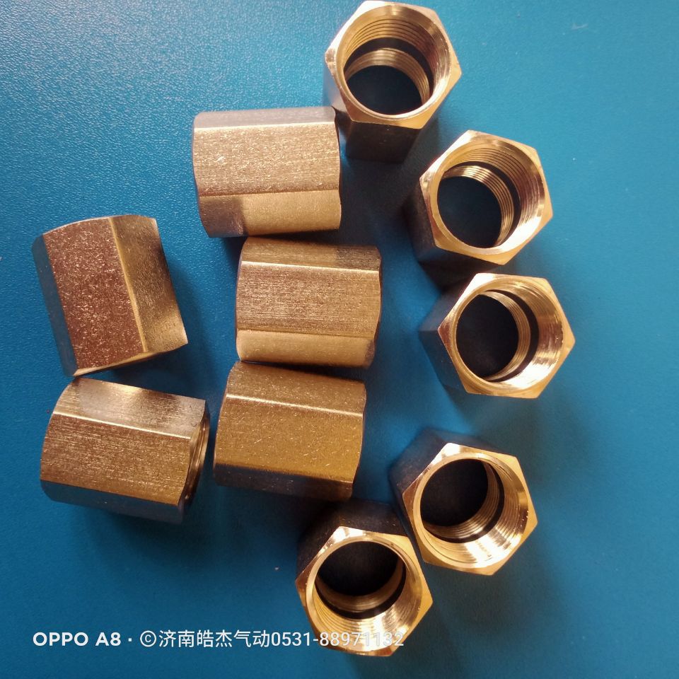 济南气动供应接头，PG减径二通，内螺纹直通，隔板直通、直角二通