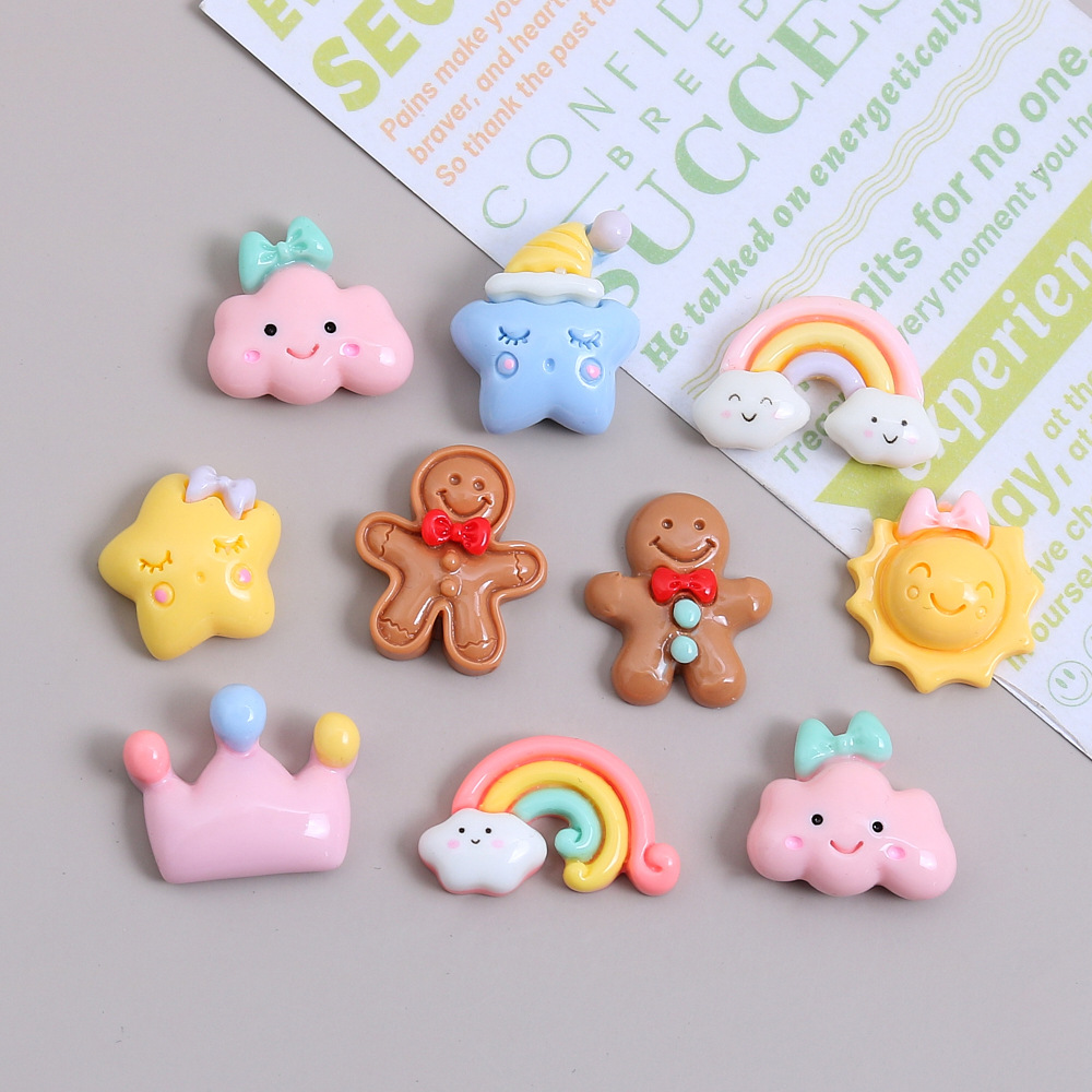 cartoon rainbow creative cream accessory handmade