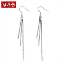 925镀银耳线女韩版气质蛇骨链耳环长款流苏时尚网红潮百搭耳饰批