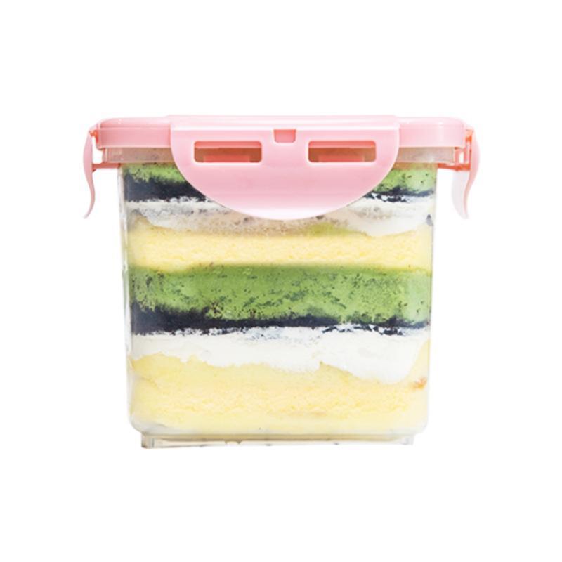 Caja de embalaje de tarro de queso circulante caja de pastel de múltiples capas frasco sellado caja de embalaje de leche de soja frasco de postre de frutas