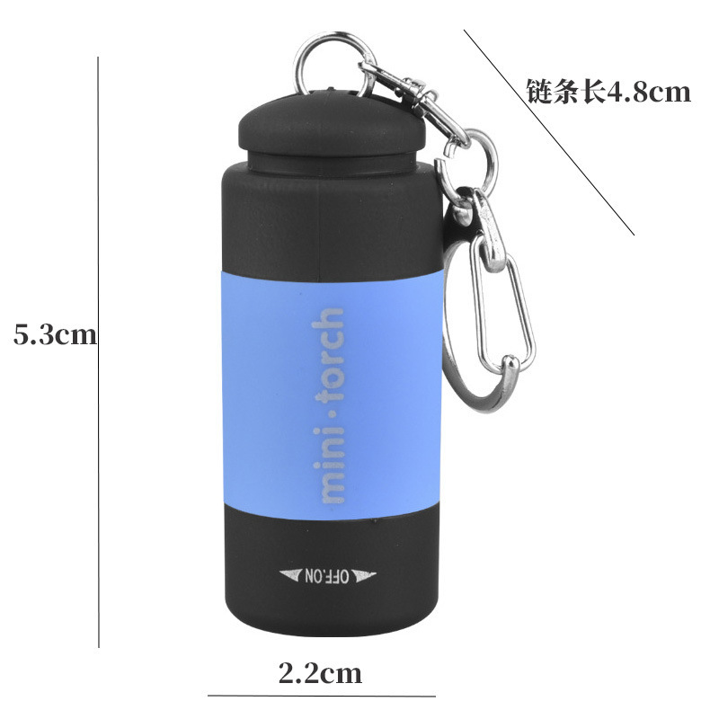 クロスボーダー懐中電灯強力な光爆発ミニキーホルダー懐中電灯長いバッテリー寿命 USB 充電屋外懐中電灯緊急|undefined