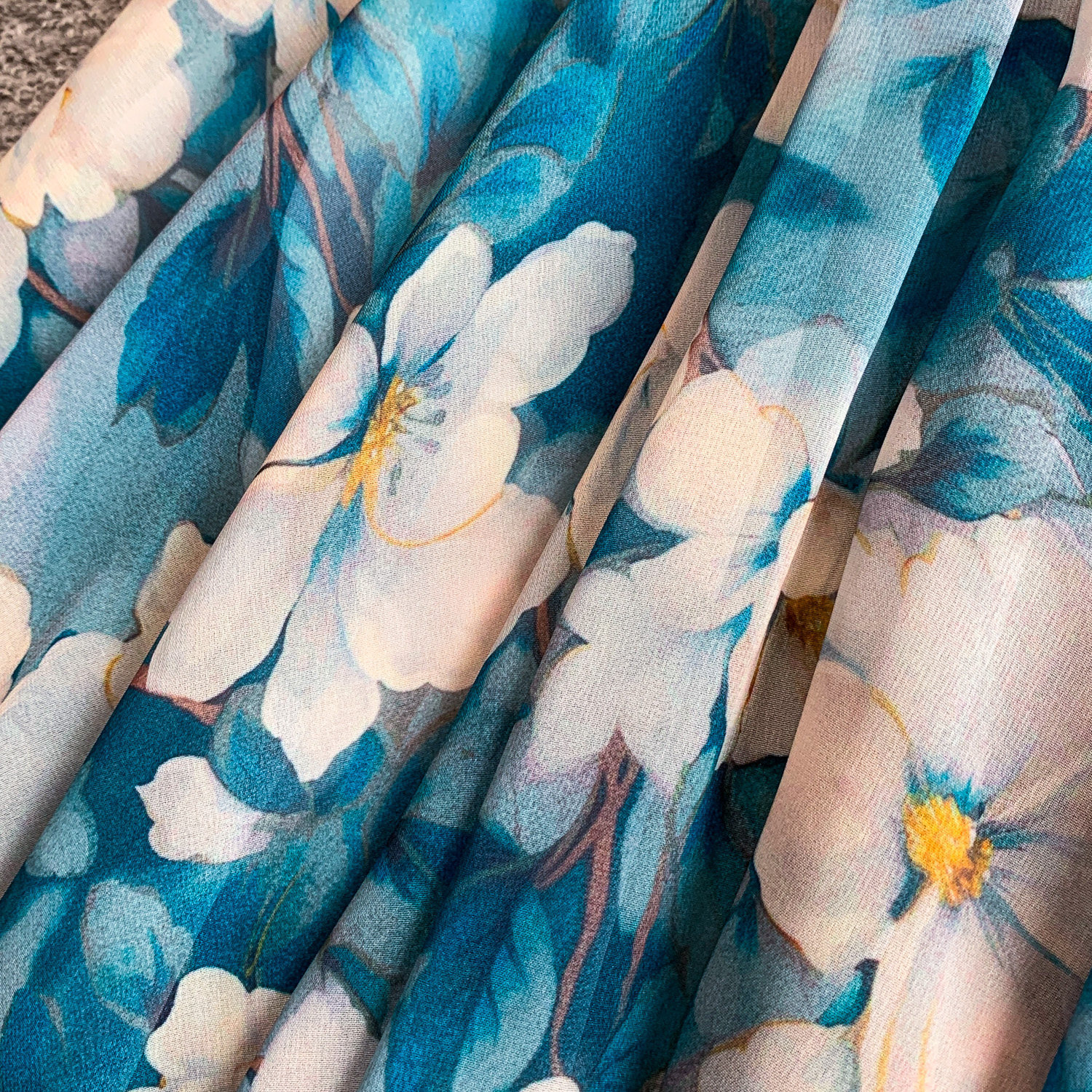 French Style Bell Sleeve V Neck Printed Long Dress for Women Elegant Sophisticated Summer Dress_ecoleips.com