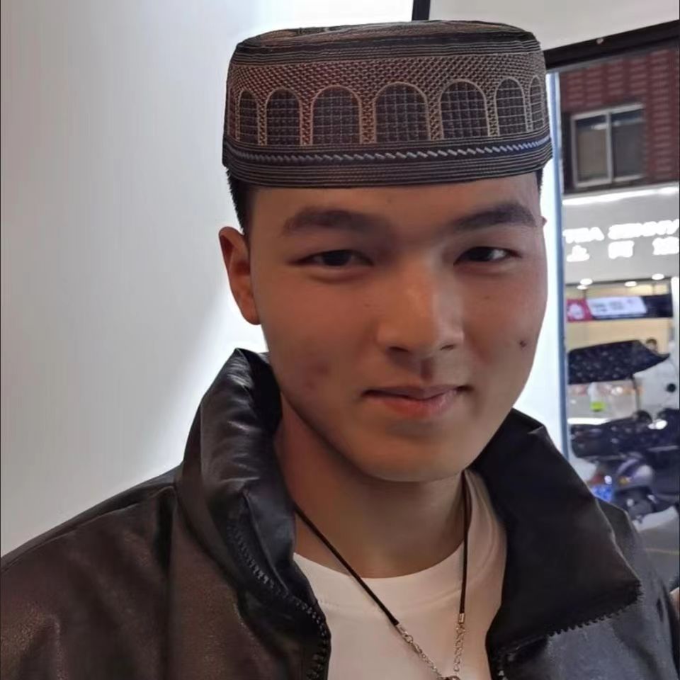 刺绣回族帽电脑绣花帽白号帽男士民族帽批发跨境货源刺绣回族帽电