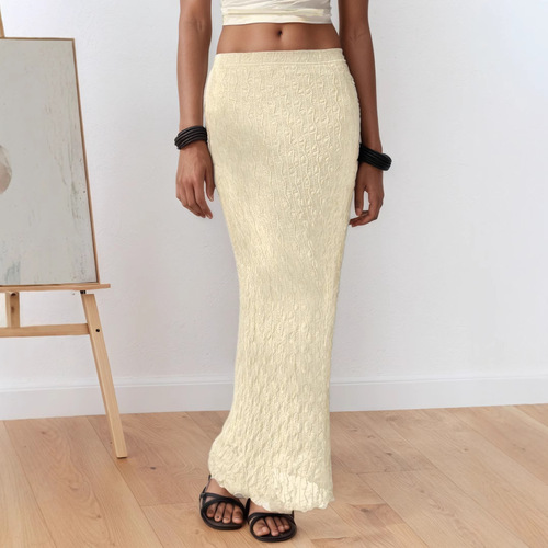 Mesh Embroidered Fashion Summer A-Line Semi-Body Length Dress with European and American Party Style, Elegance, High-end Feel, Body-Slimming and Bust-Hugging Skirt