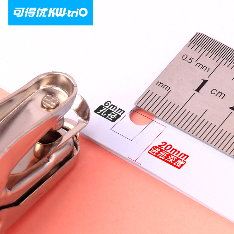 Kefeu (KW-triO)97C3 agujero fino de 3mm de mano punzonadora manual de 6mm perforadora de un solo agujero