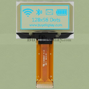 Blue Transparent 1.5inch OLED Display / Display Module//128x64 Dot Matrix / and Serial Port