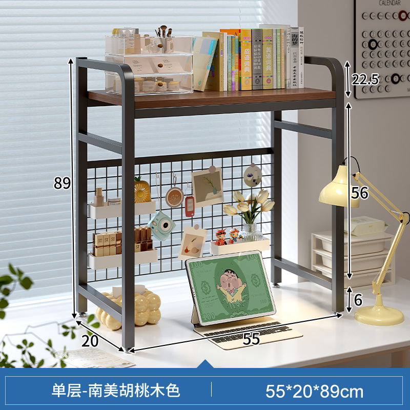 INS estilo agujero tablero de escritorio estante de almacenamiento estantería de múltiples capas estudiante dormitorio escritorio de la computadora escritorio estante de escritorio