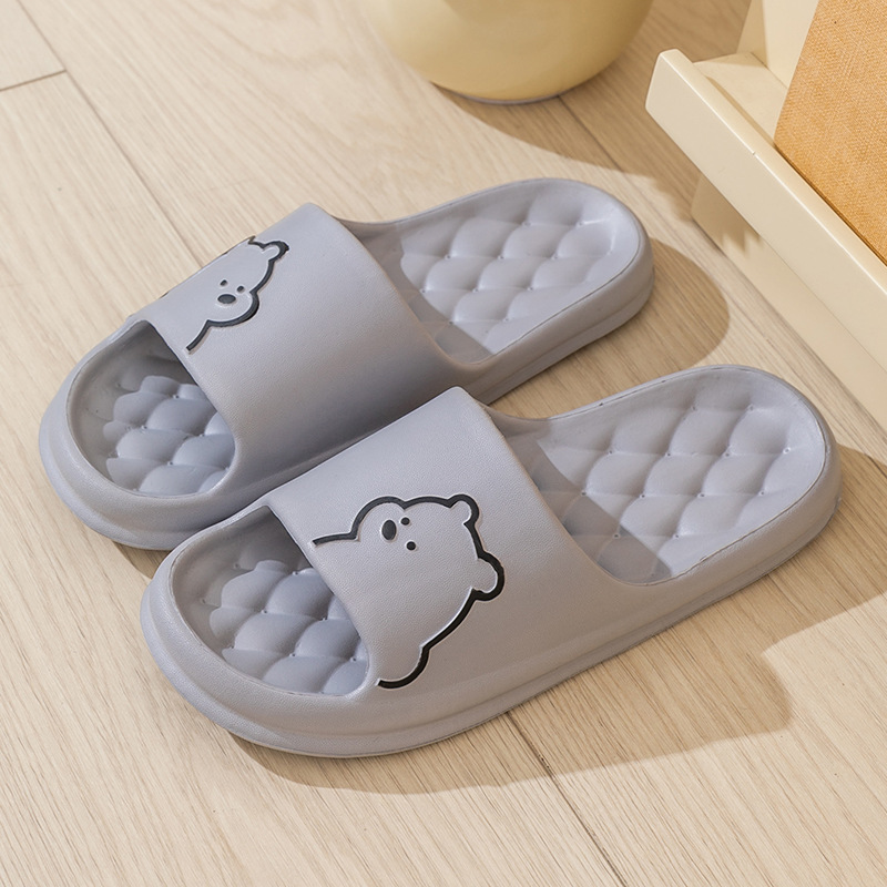 만화 곰 회색