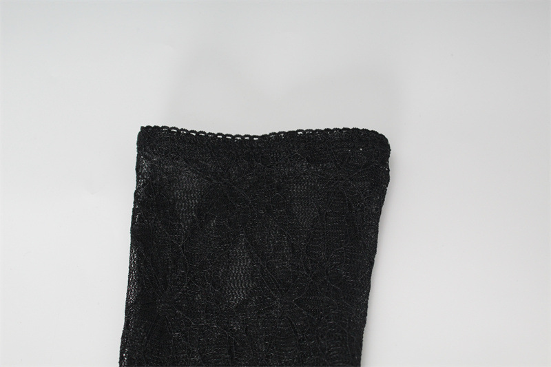 Summer Pure Sexy Lace Tube Top Hip Waist Controlled Sexy Dress with Oversleeves for Women