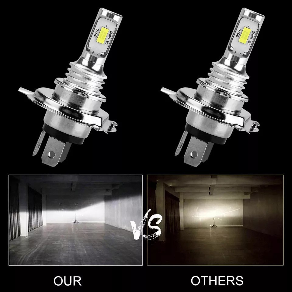 Faros de automóvil LED H4 80W 3570 2LED Niebla 80W Faros de motocicleta CSP Luz blanca
