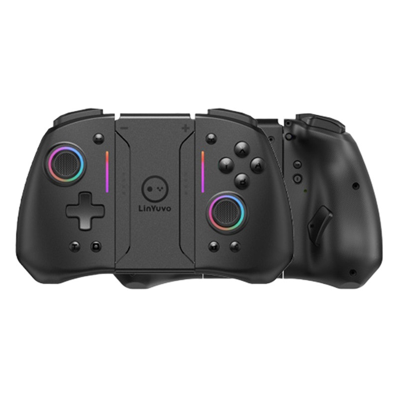 LinYuvo Joint Tour interruptor alegría con Bluetooth manejar colorido RGB luz con llave trasera inalámbrica izquierda y derecha mango