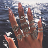 Chain, ring, set, European style, does not fade, wholesale