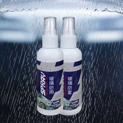Anti-fog and rain-proof agent for automobile glass, maintenance of car rearview mirror and front windshield, long-lasting defogger to remove fog and rain