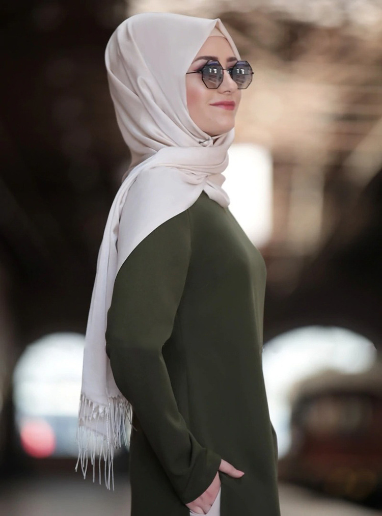 穆斯林女装abaya长款muslim中东服饰fashion回族晚礼服套装两件套详情10