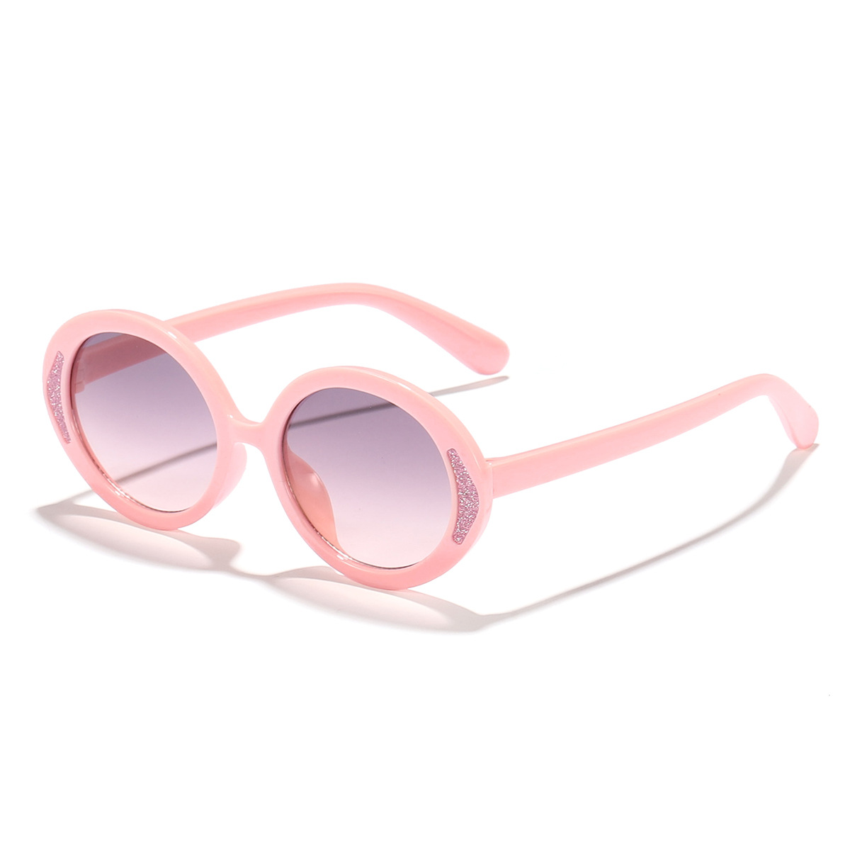 Gafas de sol de montura ovalada de color caramelo para niños transfronterizos, gafas de sol de sombra callejera de moda para bebés lindos