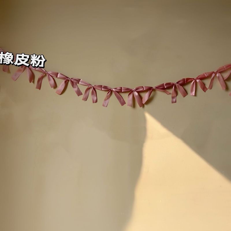 跨境ins儿童生日房间装饰布置蝴蝶结成品拉旗横幅 生日派对用品|undefined