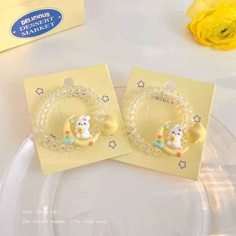 Crema amarilla Linda horquilla accesorios para el cabello femenino frente lado pelo roto flequillo clip estudiante horquilla niños clip tocado