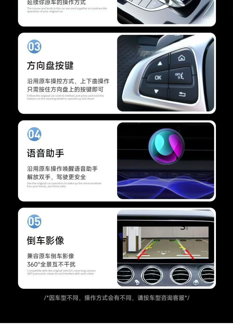 New cross-border car-mounted wired to wireless CarPlay box, interconnection box adapter, Android Auto module
