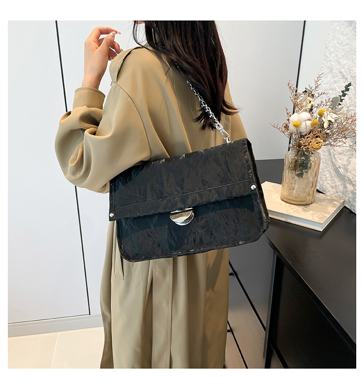 Lille niche med stor kapacitet til kvinder 2024 ny afslappet kædearmhuletaske, moderigtig og alsidig enkelt skulder_voghion.com