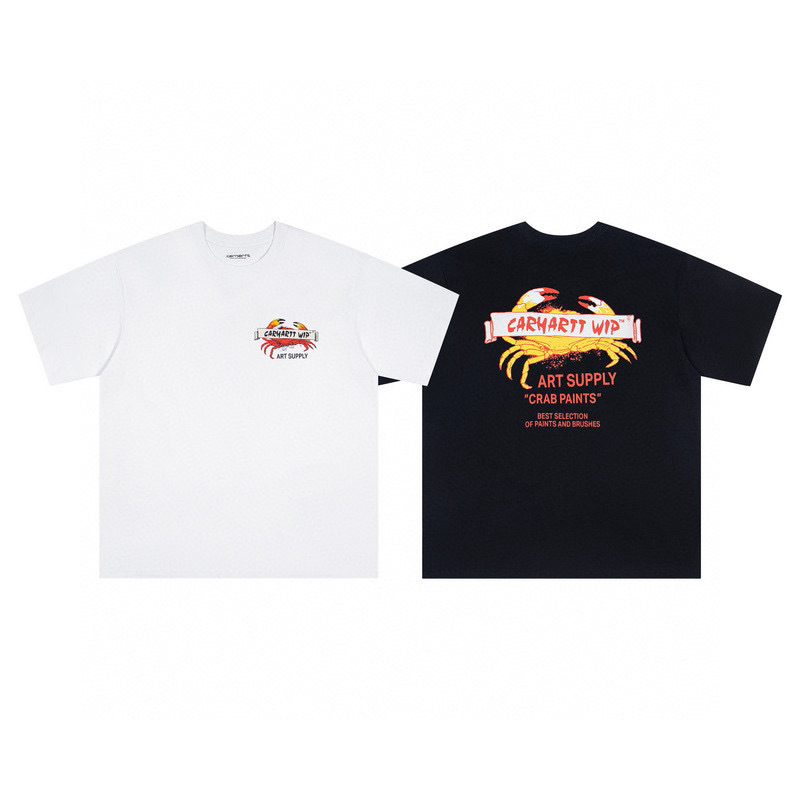 Manufacturer Wholesale Carhar Men's and Women's Couple's Pure Cotton Loose Casual Versatile Carhar Short-Sleeve T-Shirt Exclusively for Cross-Border Sales
