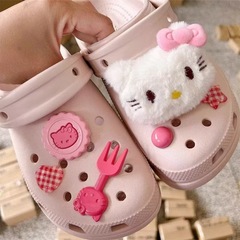 ホット販売リトルレッドブック同じかわいい猫ジュエリーアクセサリー下駄 diy 取り外し可能な靴バックル靴の装飾