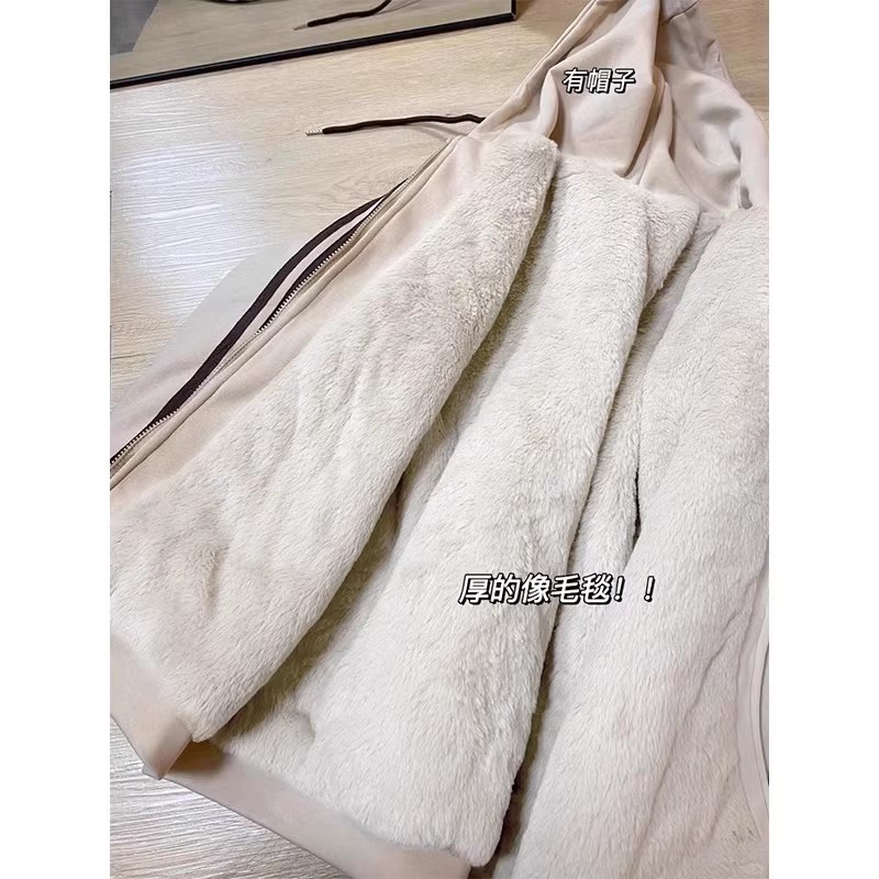 살구 두꺼운 겨울 스타일