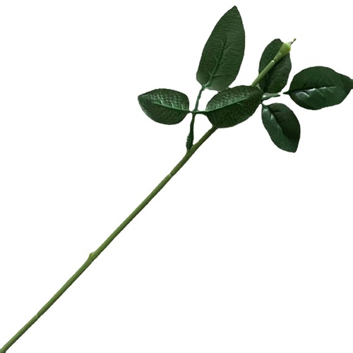 Factory direct sales simulated rose stem single leaf soap flower paper vine flower ribbon rose wool flower branch