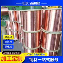 t2软态紫铜丝 铜绞线 发电机用红铜丝 电子元件制造用纯铜线