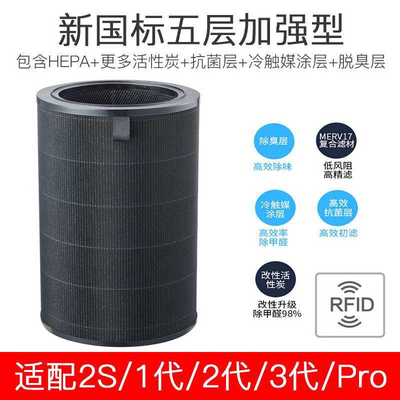 [칩 식별] Xiaomi 1 세대 2 세대 3 세대 2S-PRO-항균 블랙 포름 알데히드 인터내셔널 에디션 추가