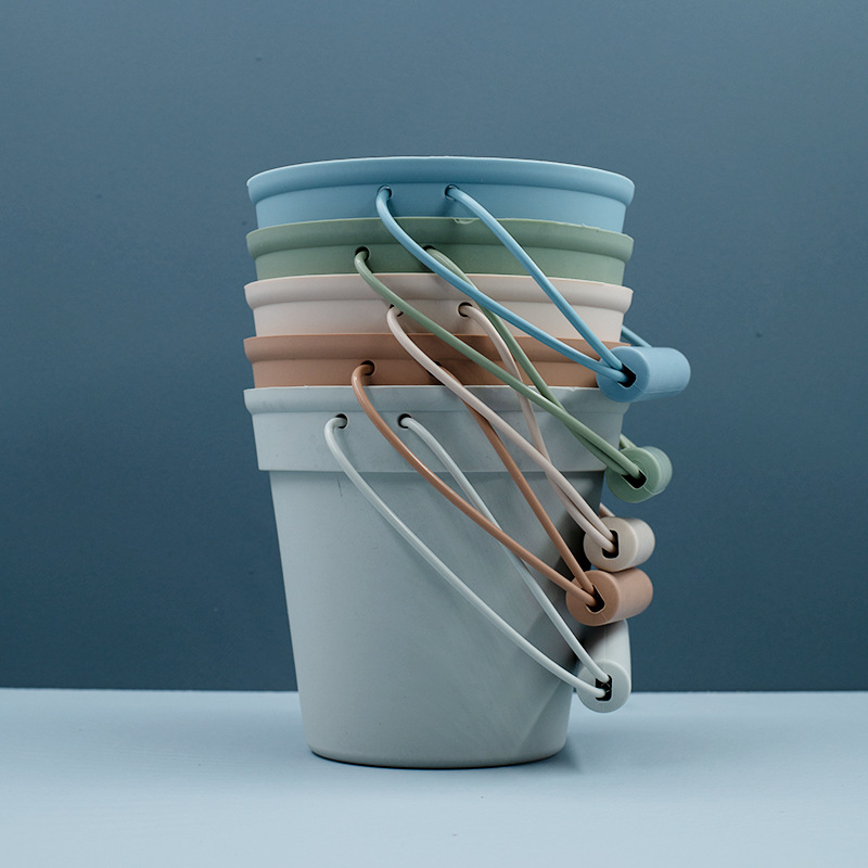 Barril de playa juguetes de playa para niños barril de silicona bebé jugar arena jugar herramientas de nieve barraca barril de pesca