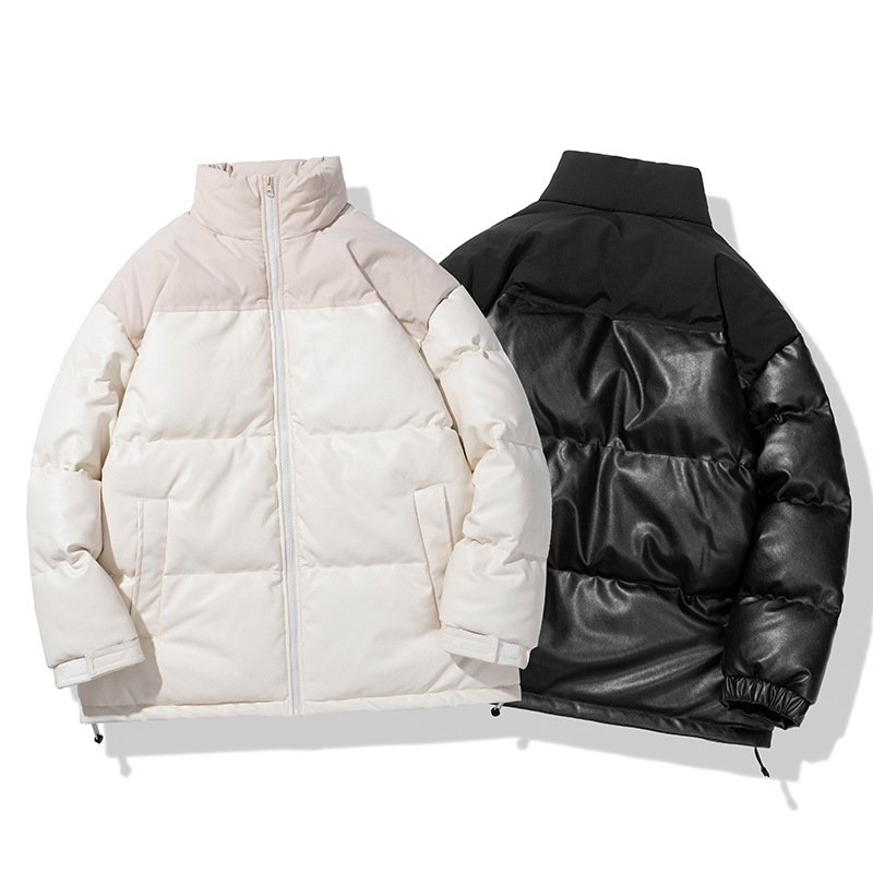Ergonomic design men's and women's winter high-collar puffer jacket 2026 new trendy loose outdoor casual cotton coat