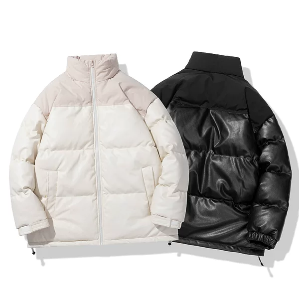 Ergonomic design men's and women's winter high-collar puffer jacket 2026 new trendy loose outdoor casual cotton coat