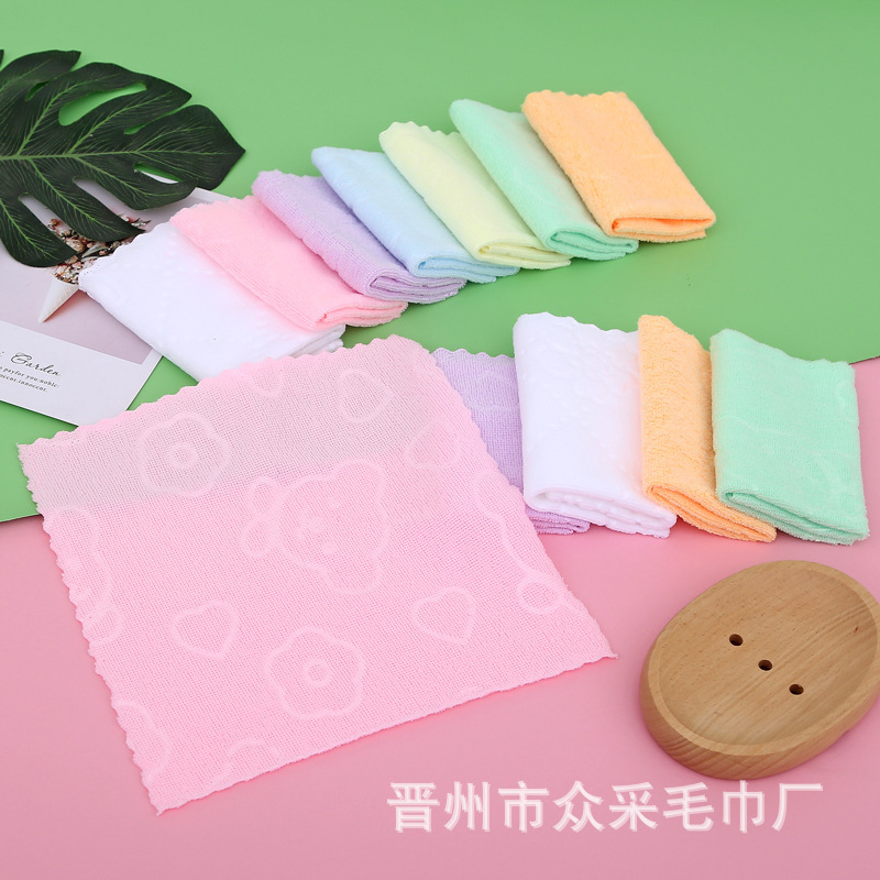 Gift Microfiber Towel Cartoon Bear Small Square Towel Dishwashing Towel Gift Towel Car Gift Square Towel