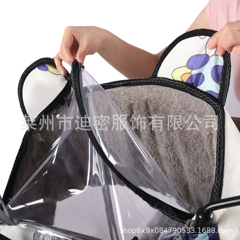 Windproof winter split electric car, keep warm universal windproof cover, family style