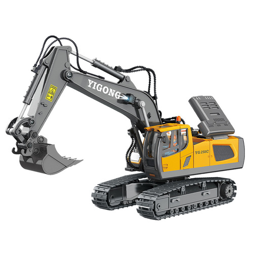 Xuezhiwu remote control toy boy simulation excavator 11-way alloy engineering vehicle children's toy car wholesale