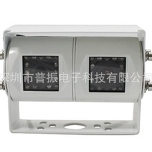 白色双头大巴摄像头卡车公交车高清夜视红外摄像防水高清双摄像头