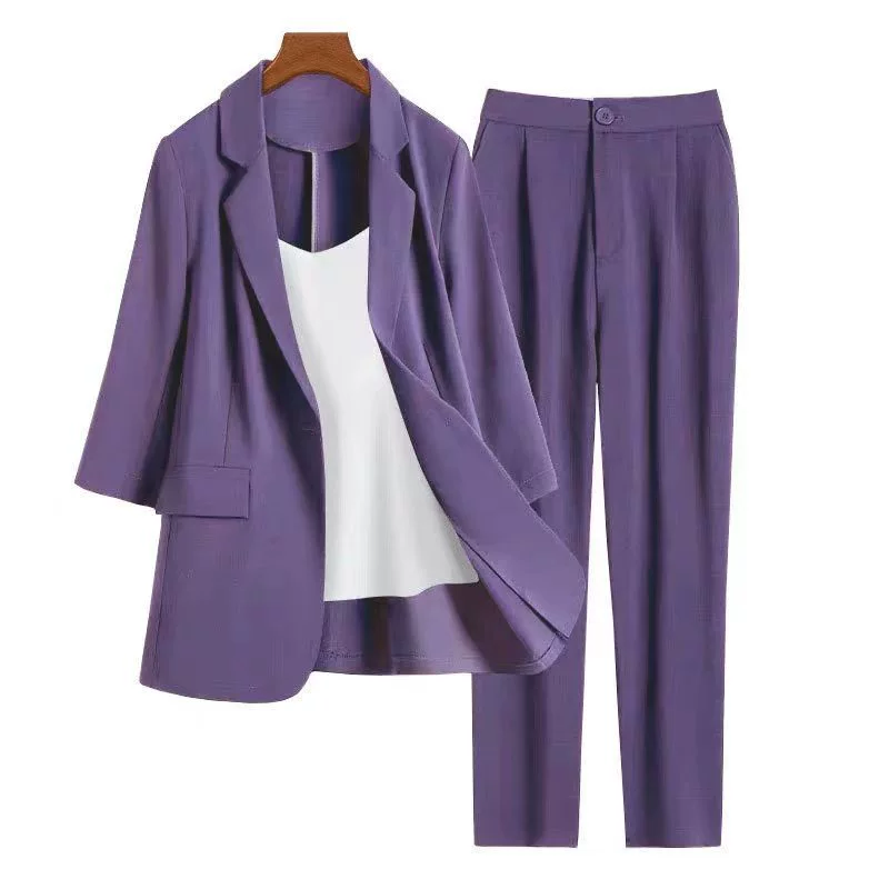 [0409] Летний новый маленький пиджак женский костюм