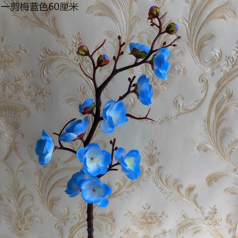 高度な模擬梅の枝、桃の花のダンス小道具、盆栽、リビングルーム、ロウバイの造花ディスプレイ装飾|undefined