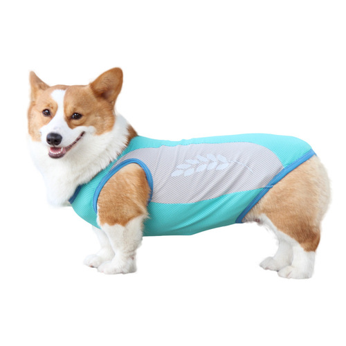 Pet it Summer Cooling Pet Vest Cool Clothes Pomeranian Teddy Dog Corgi Dog Clothes Reflective Amazon