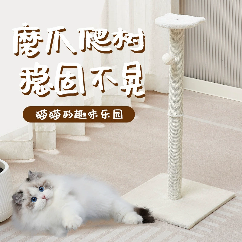 Universal white climbing frame, cat