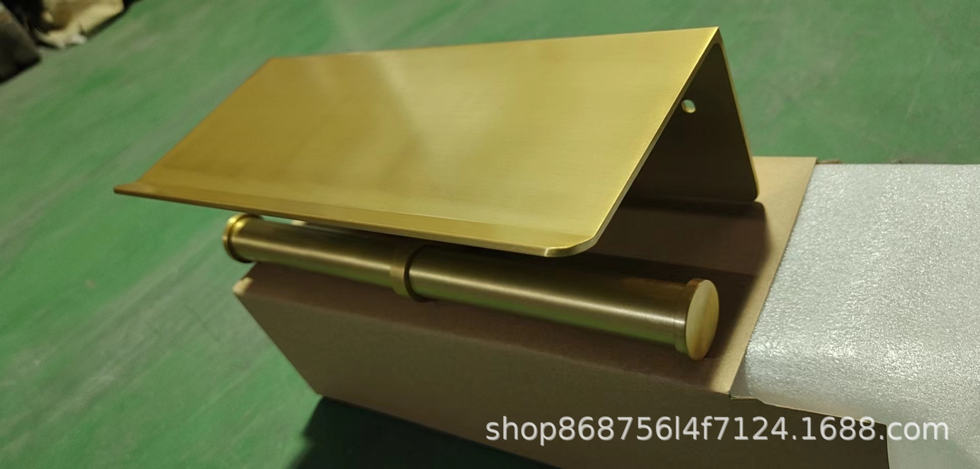 Espacio directo de fábrica de aluminio de doble rollo de teléfono móvil titular de tejido alargado titular de papel higiénico