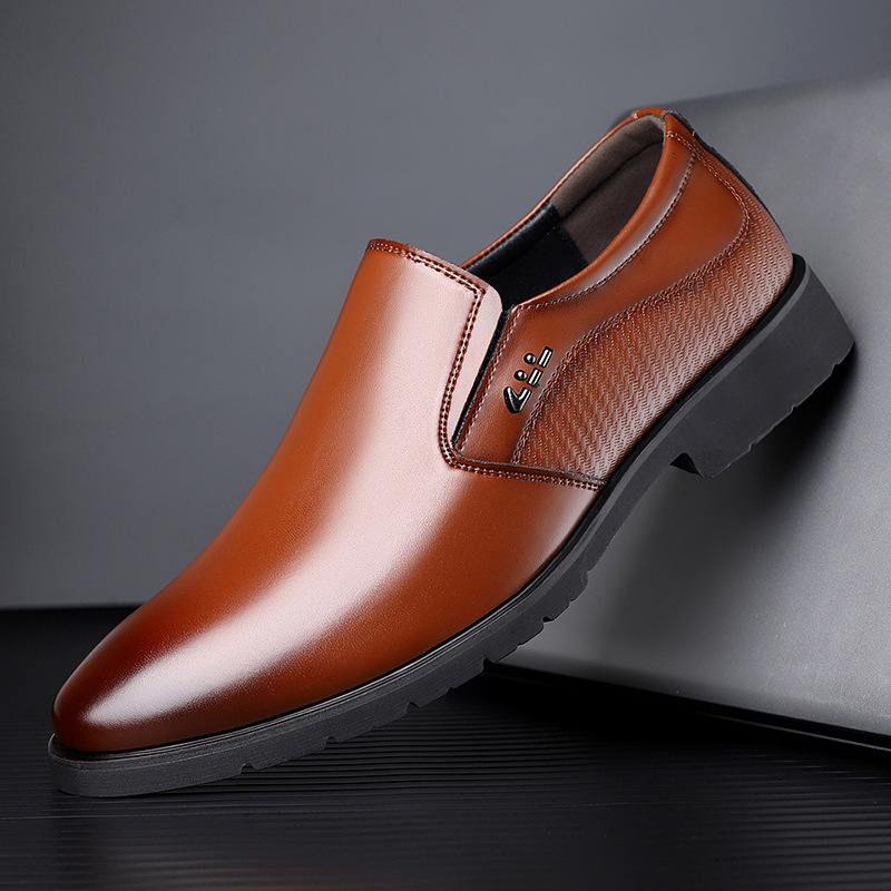 New Genuine Leather Casual Trendy Versatile Men's Cowhide Shoes Source Factory Work Shoes Foreign Trade