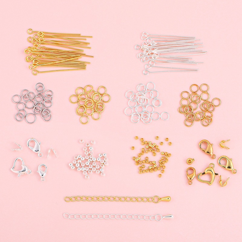 Beaded DIY zəncir və qarmaq qapaqlı bilərzik və boyunbağı aksesuarı