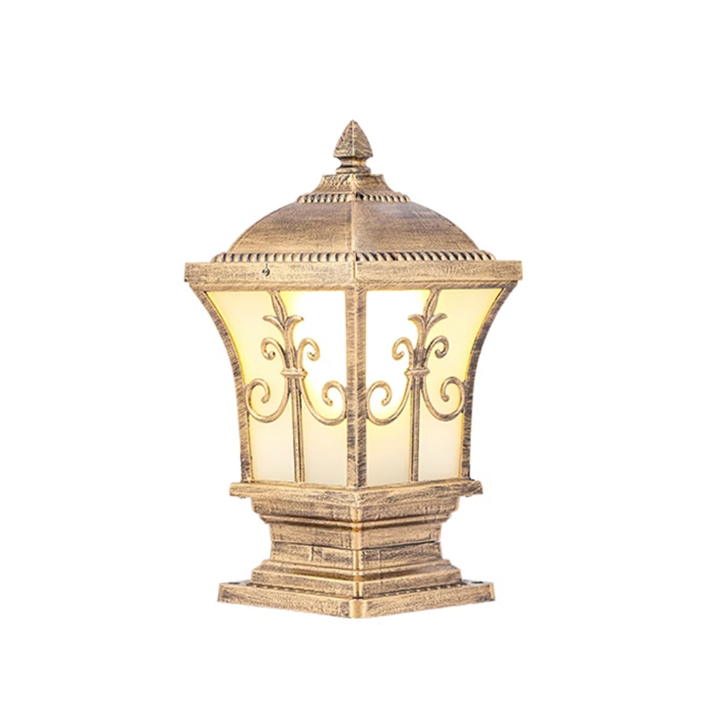 Espada caliente flor solar Pilar lámpara casa Villa impermeable puerta Pilar lámpara patio lámpara de pared LED fábrica