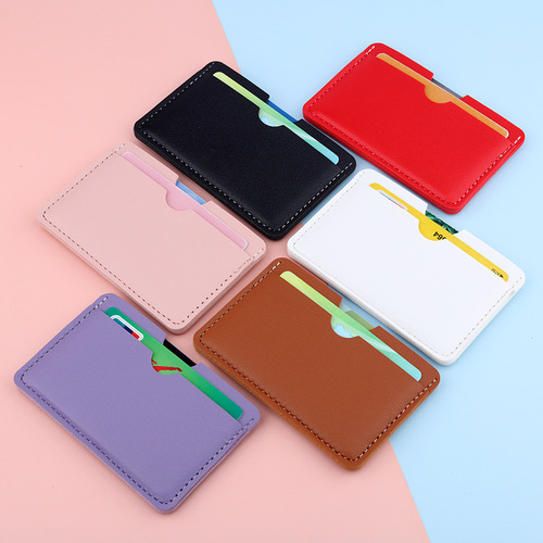 Ladies' Ultra-Thin Bank Card Holder with ID Slot, Compact 3-Card Capacity, Unisex