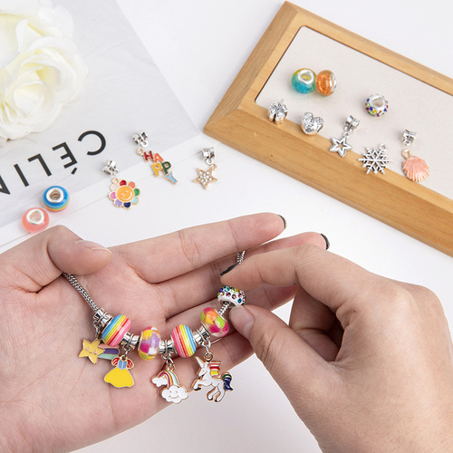 Amazon Cross-border Children's DIY Bead Bracelet, Children's Creative Jewelry Accessories, Girls' Festival Gifts