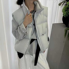 琪镌绘制90白鸭绒冬季新款韩版高级感羽绒马甲马夹背心女立领外套